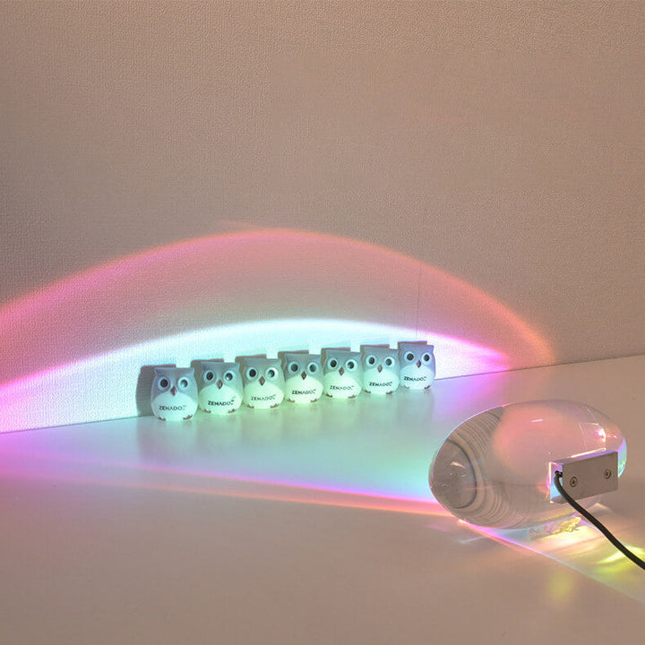 Kreative Kristallprojektion Engel Augen LED Tischlampe