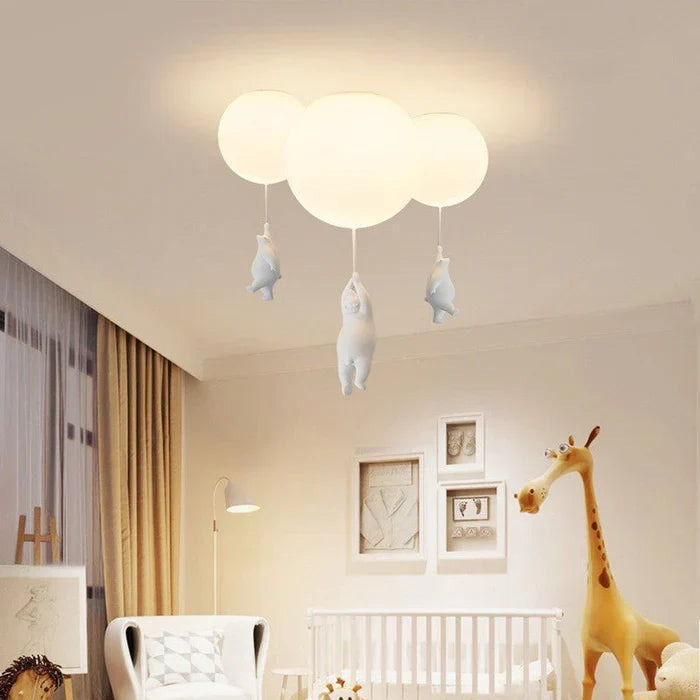 Kinder-Deckenlampe mit Bär und Ballon - CloudBear