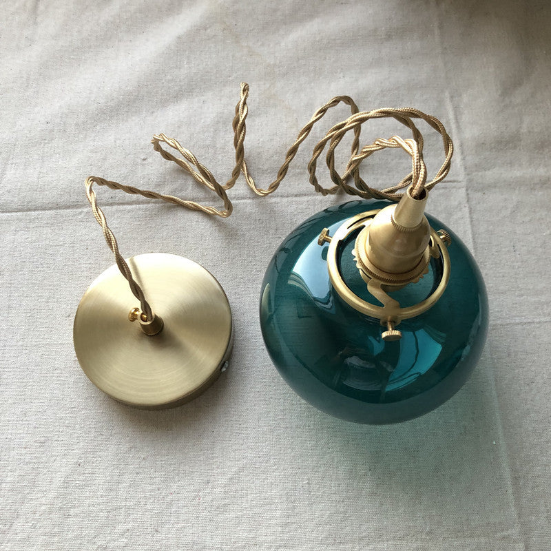Vintage Glas Pendelleuchte