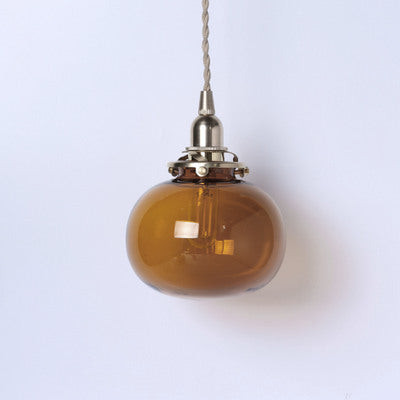 Vintage Glas Pendelleuchte