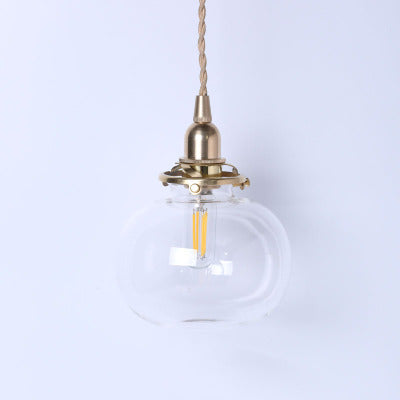 Vintage Glas Pendelleuchte