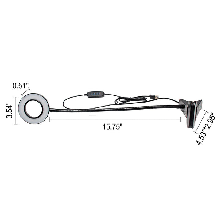Kreative einfache USB-Hosenknopf LED-Lese-Clip-Schreibtischlampe