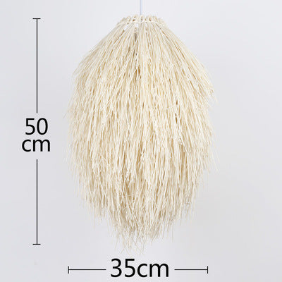Boho-inspirierte gewebte Pendelleuchte