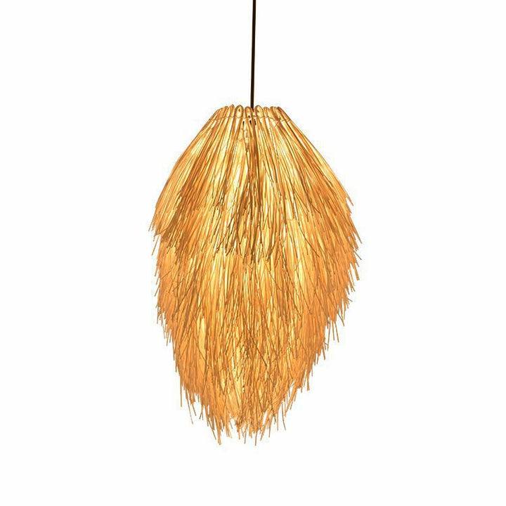 Boho-inspirierte gewebte Pendelleuchte