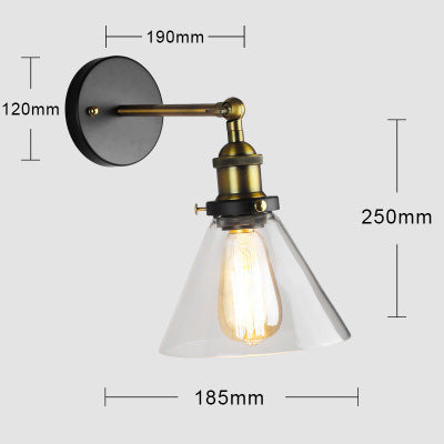Industrielle Wandlampe