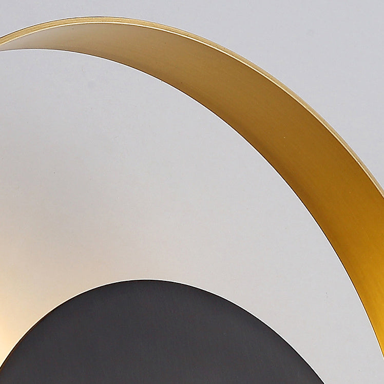 Moderner Minimalistischer Eisen-Kreis-Ring 1-Licht Wandleuchten Lampe für Schlafzimmer