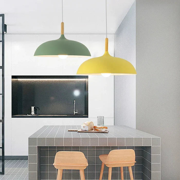 Deckenlampe aus skandinavischer Eiche - ScandiLuxe
