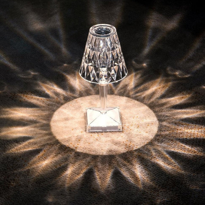 Kristall Tischlampe mit Touch-Steuerung - LumeCrystal