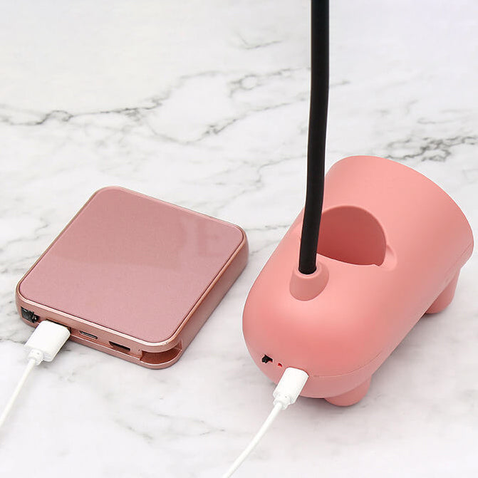 Cartoon Kreativ Kaninchen LED Touch USB Stifthalter Schreibtischlampe