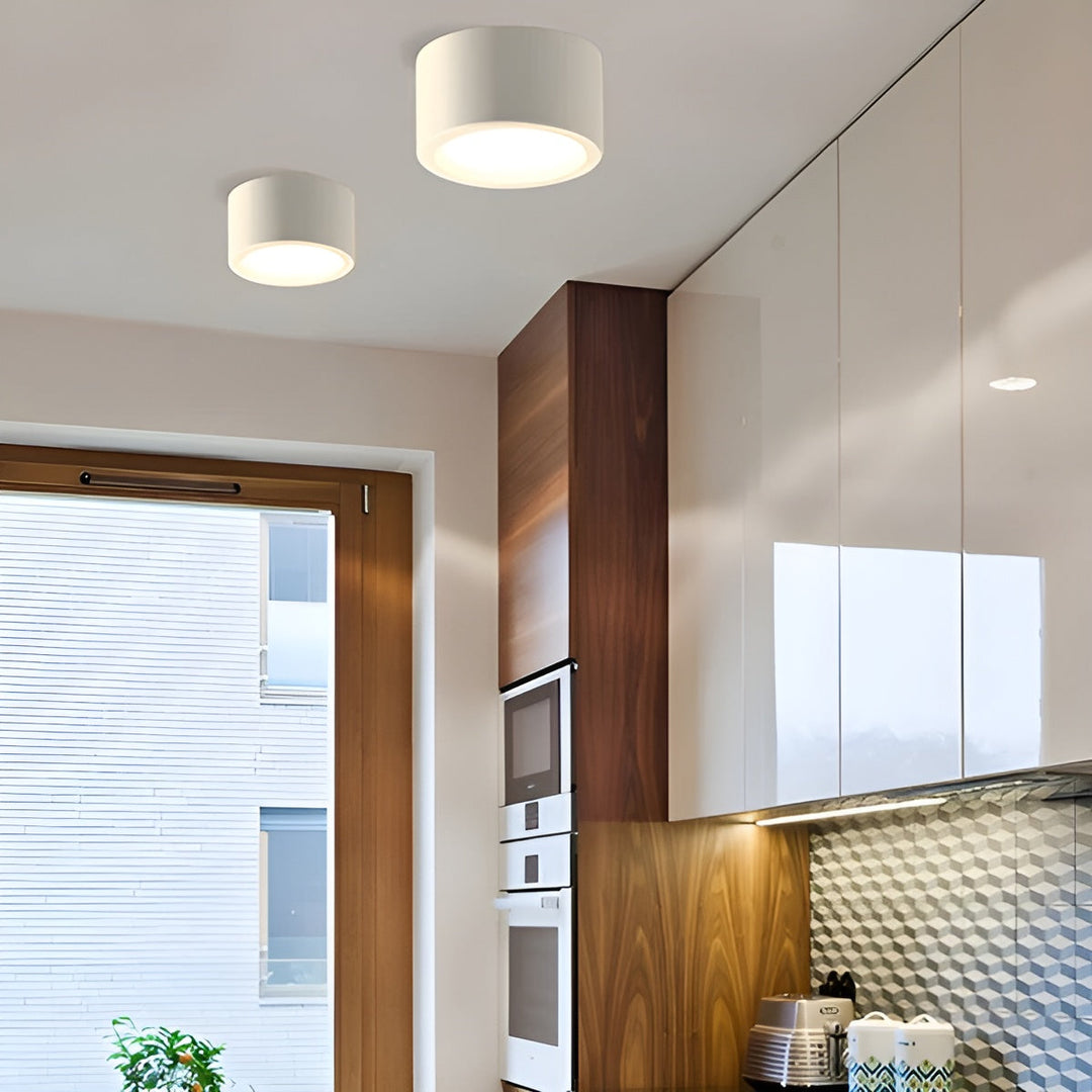 Moderne LED-Deckenleuchte – Runde Form & warmes LED-Licht | Gemütliche Beleuchtung für jeden Raum