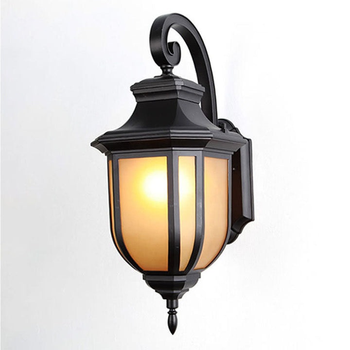 Moderner europäischer minimalistischer Aluminiumlegierung quadratischer Außen-Wandleuchten-Lampe