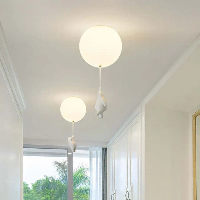Kinder-Deckenlampe mit Bär und Ballon - CloudBear