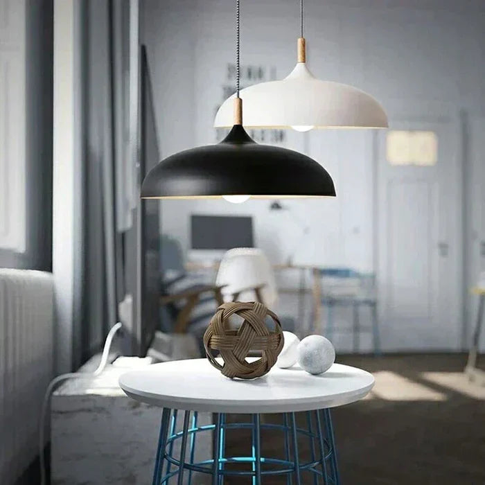 Deckenlampe aus skandinavischer Eiche - ScandiLuxe