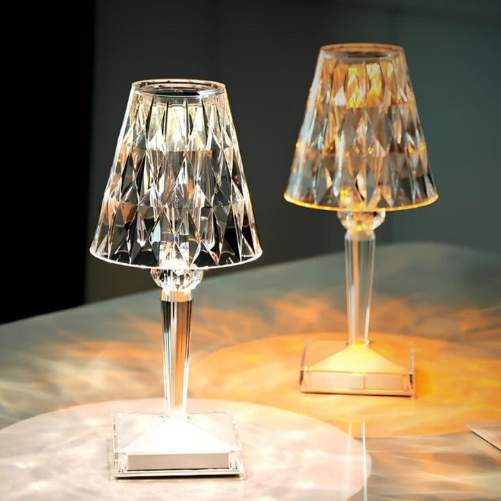 Kristall Tischlampe mit Touch-Steuerung - LumeCrystal