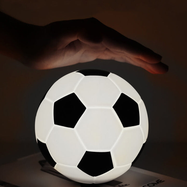 Kreative Fußball Silikon LED Nachttischlampe mit USB-Ladung