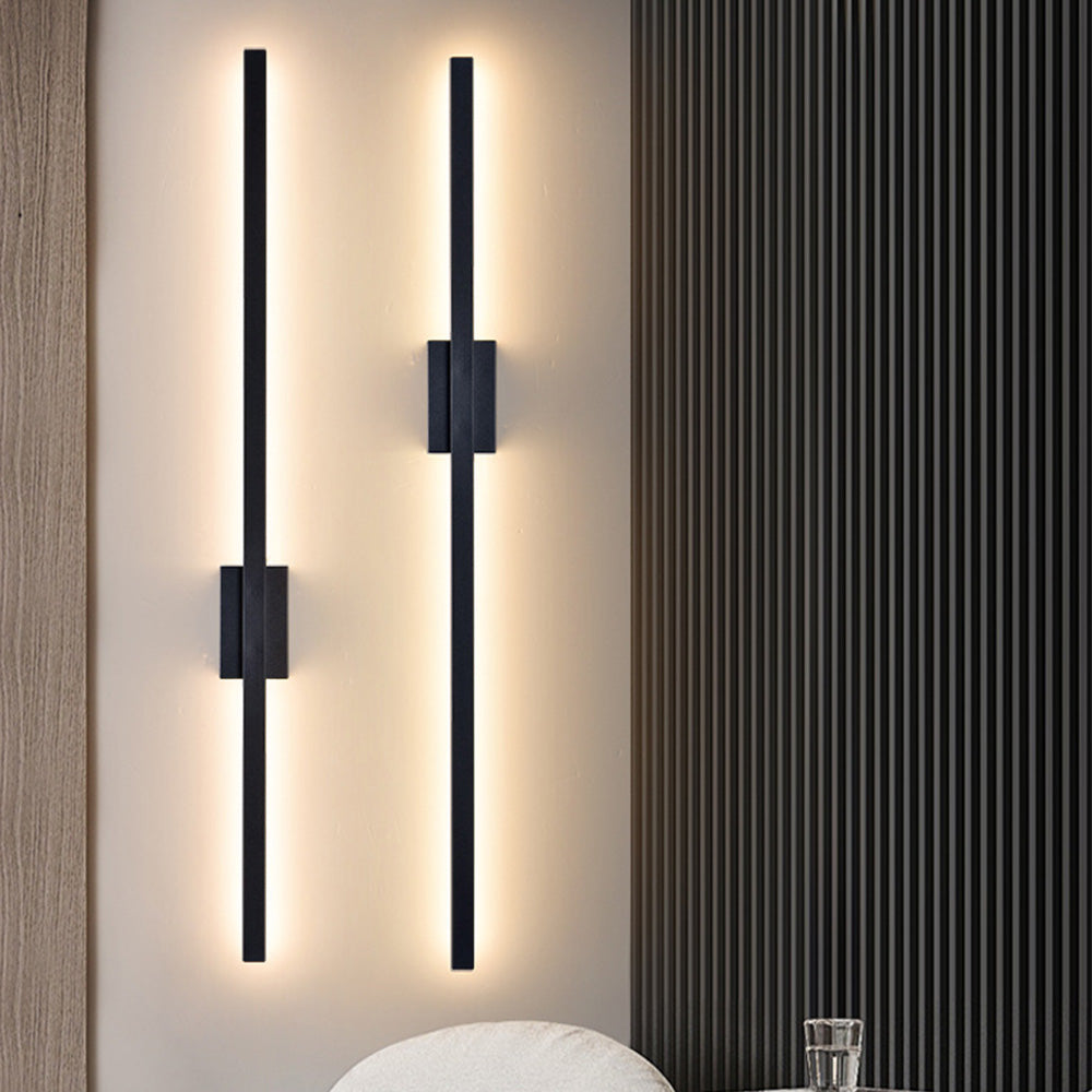 Industrielle Minimalistische Lange LED Eisen Wandlampen für zeitgenössische Wohnzimmerdekoration und stilvolle Beleuchtung
