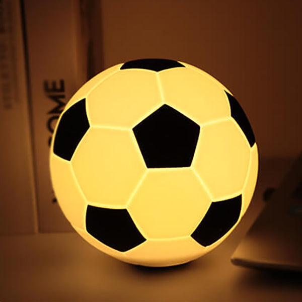 Kreative Fußball Silikon LED Nachttischlampe mit USB-Ladung