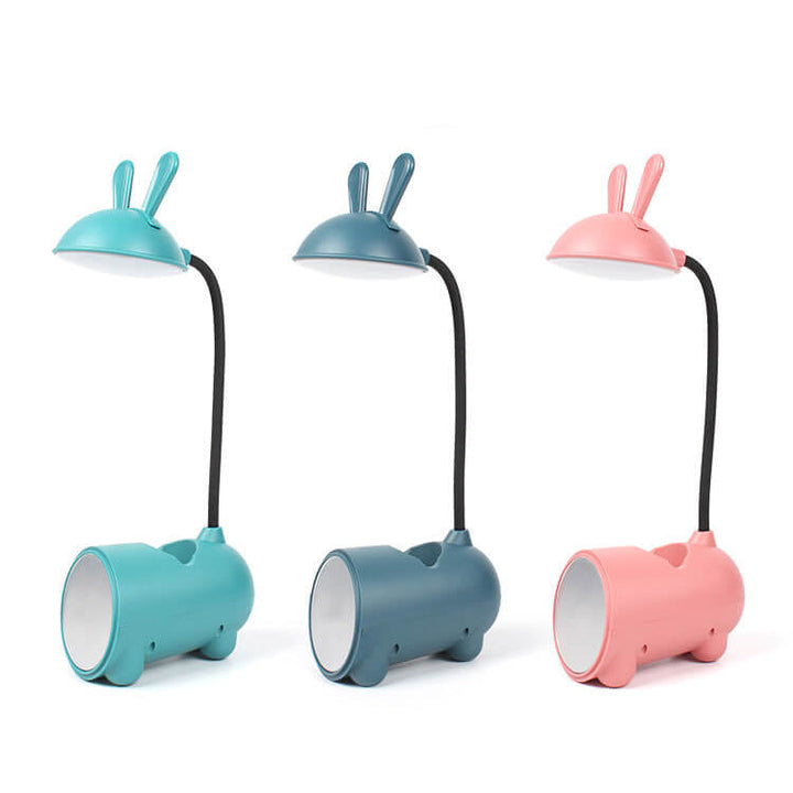 Cartoon Kreativ Kaninchen LED Touch USB Stifthalter Schreibtischlampe