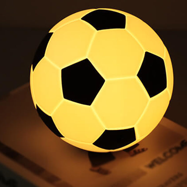Kreative Fußball Silikon LED Nachttischlampe mit USB-Ladung