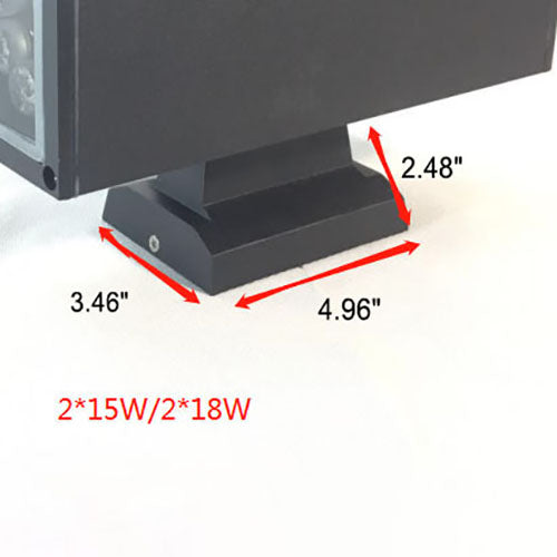 Moderner minimalistischer quadratischer Säulen-LED-leuchtender wetterfester Wandleuchten-Lampe