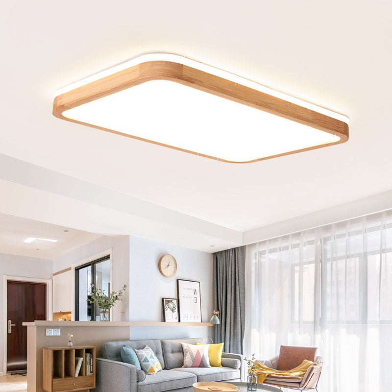 Moderne Holz-Deckenleuchte