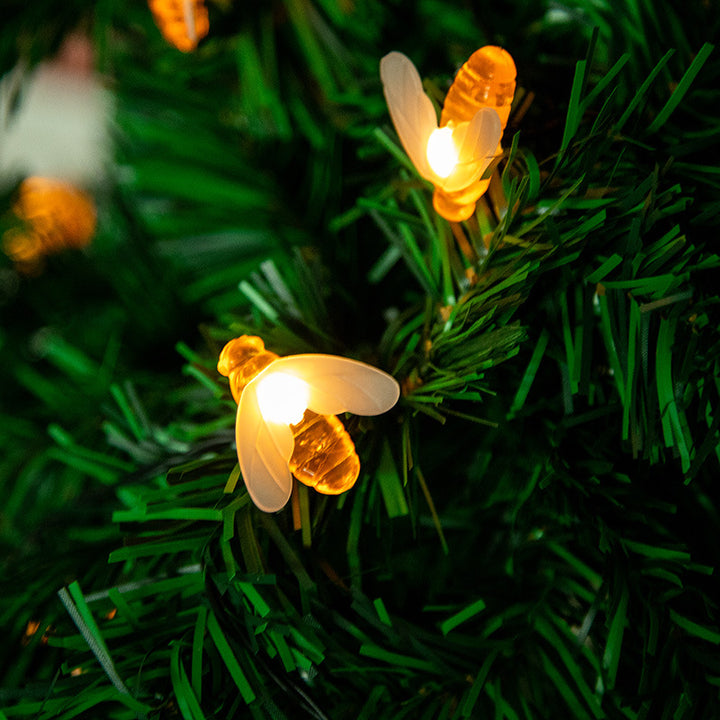 Solarbetriebene Bienen-Lichterkette