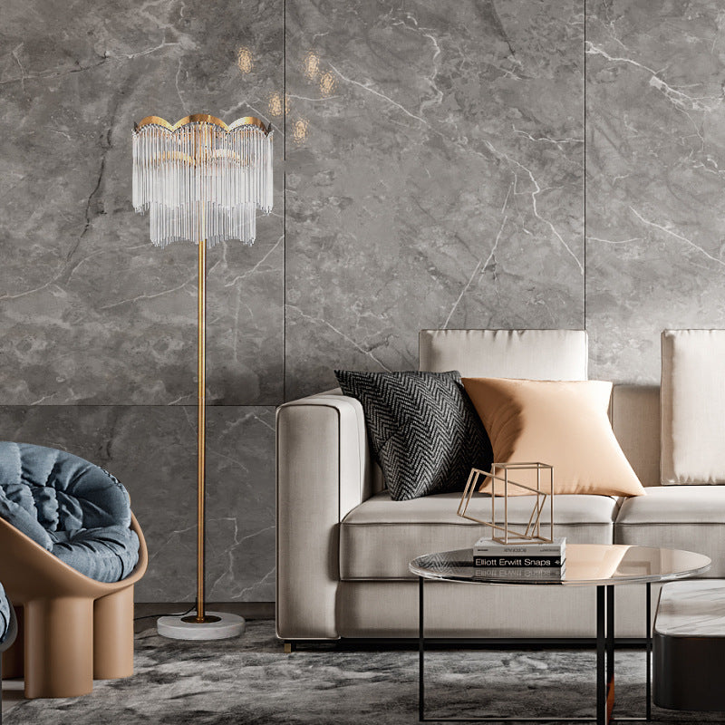 Moderne Kristallglas Stehlampe