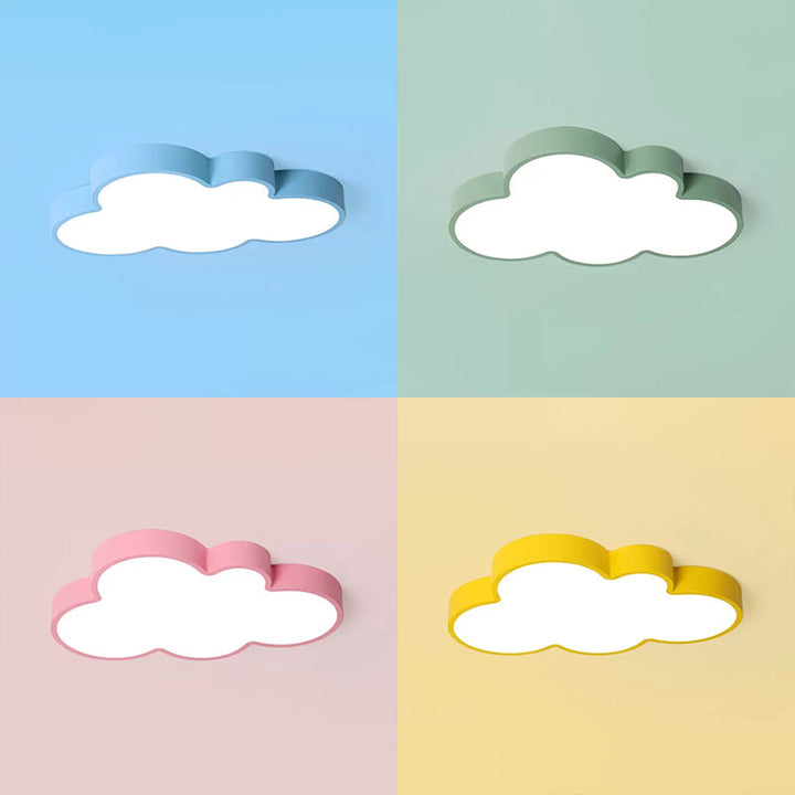 Kinderfreundliche Deckenlampe Wolken-Design