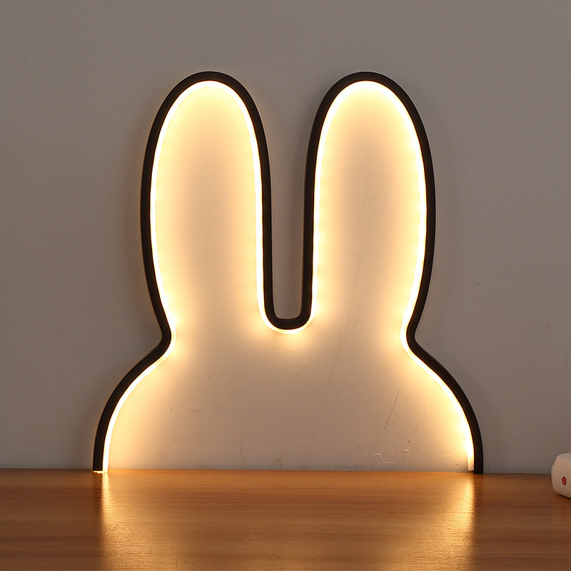Bunny-förmige LED-Ambiente Wand- und Tisch-Nachtlicht