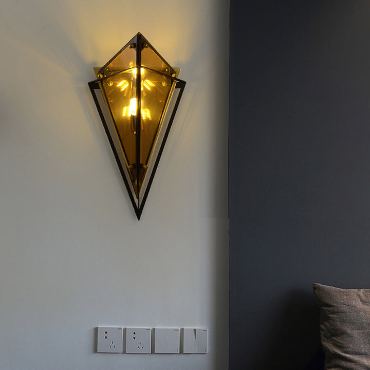 Diamantförmige Wandlampe