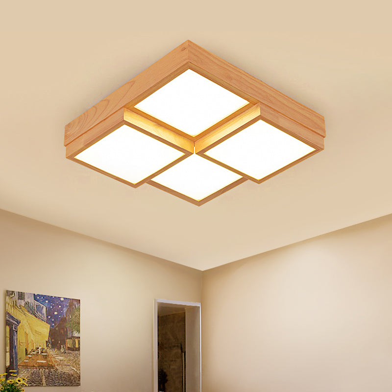 RusticGlow Pendelleuchte - Mehrere Lichter aus natürlichem Holz