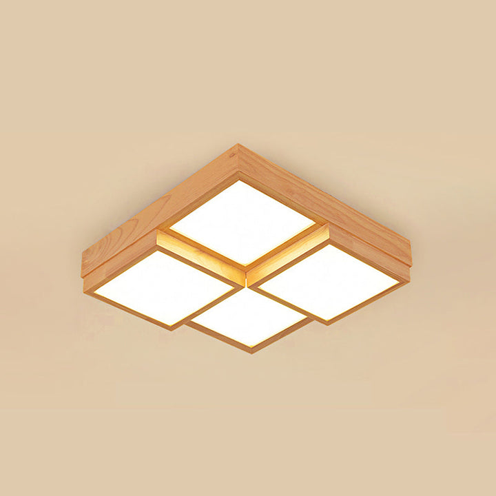 RusticGlow Pendelleuchte - Mehrere Lichter aus natürlichem Holz