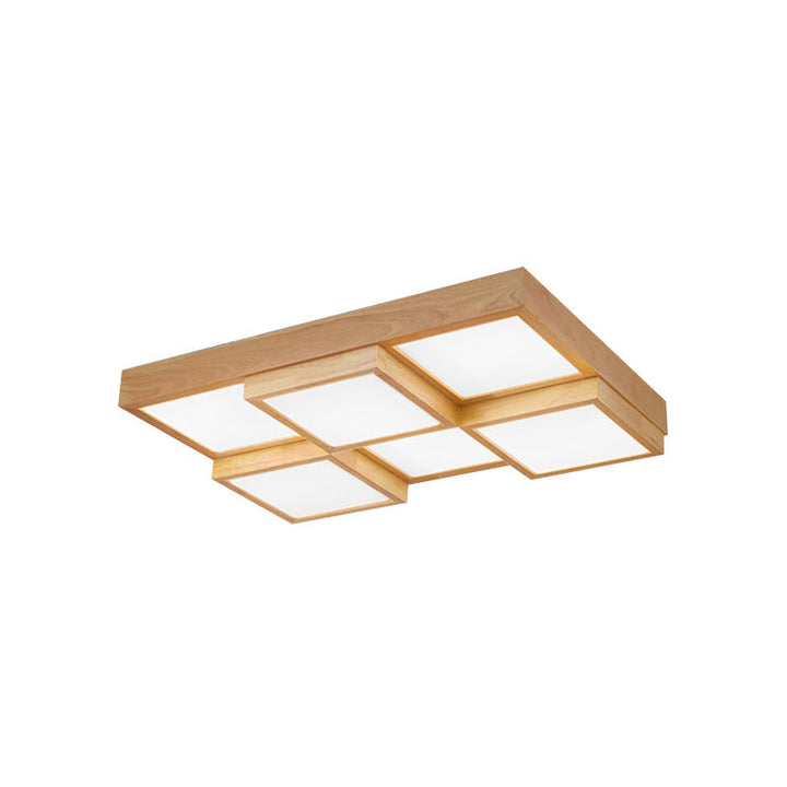 RusticGlow Pendelleuchte - Mehrere Lichter aus natürlichem Holz