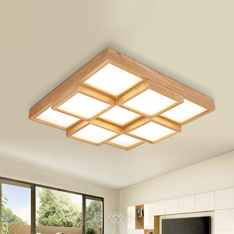 RusticGlow Pendelleuchte - Mehrere Lichter aus natürlichem Holz