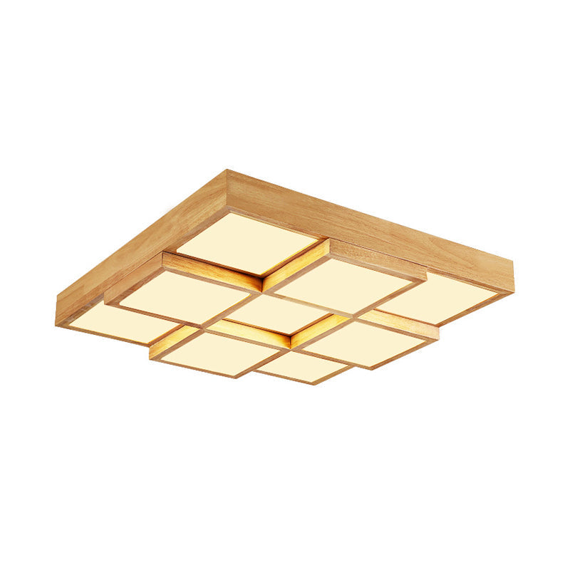 RusticGlow Pendelleuchte - Mehrere Lichter aus natürlichem Holz