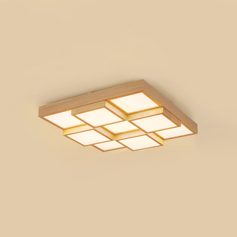 RusticGlow Pendelleuchte - Mehrere Lichter aus natürlichem Holz