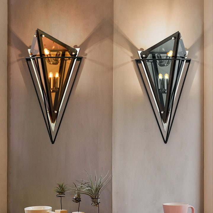 Diamantförmige Wandlampe