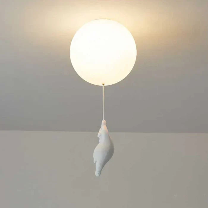 Kinder-Deckenlampe mit Bär und Ballon - CloudBear