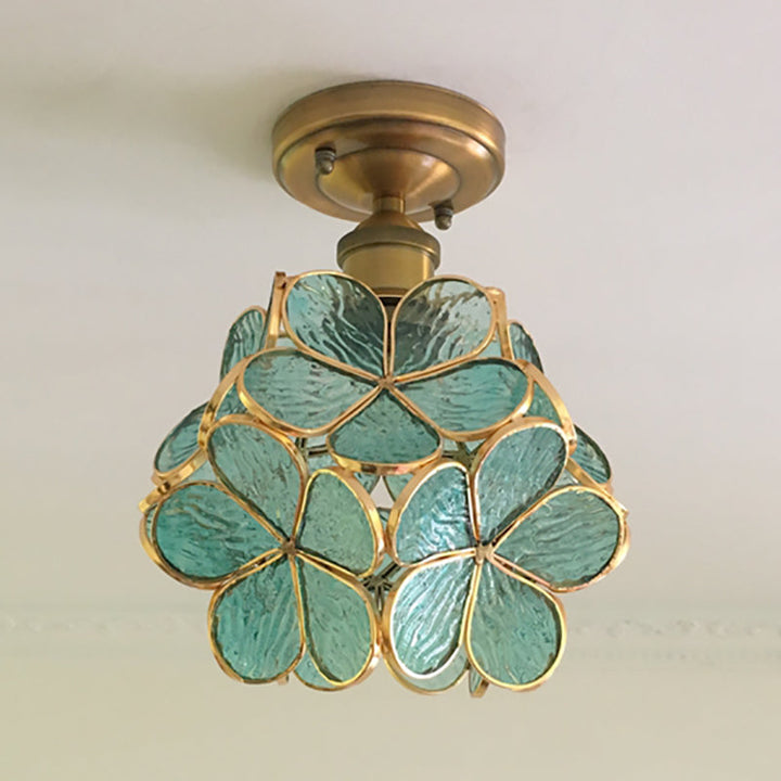Retro-Stil PVC Deckenlampe – Blumenmuster für einen einzigartigen Look