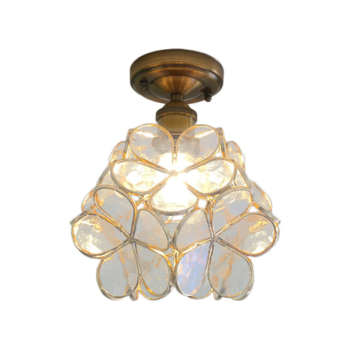 Retro-Stil PVC Deckenlampe – Blumenmuster für einen einzigartigen Look