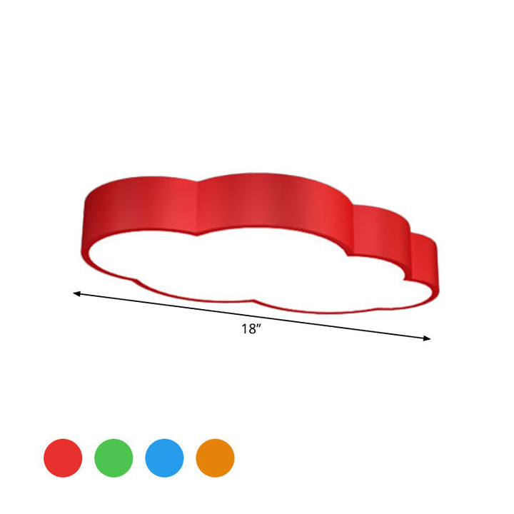 LED Wolken-Deckenleuchte für das Kinderzimmer – Verspieltes Design in Rot/Gelb/Blue
