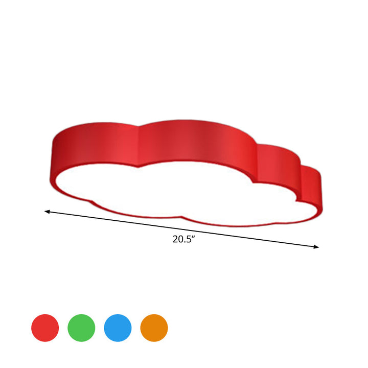 LED Wolken-Deckenleuchte für das Kinderzimmer – Verspieltes Design in Rot/Gelb/Blue