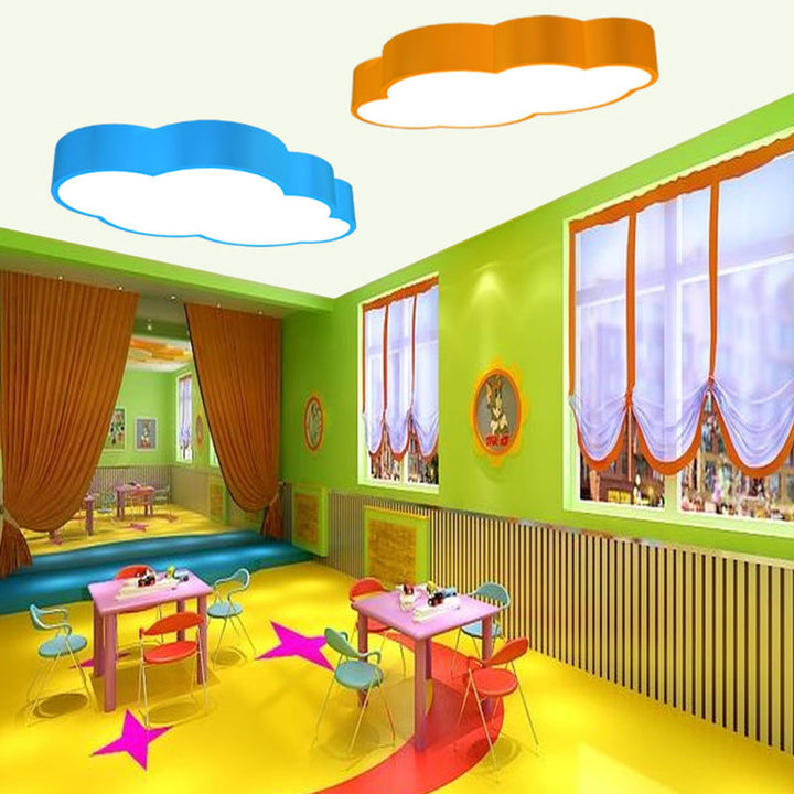 LED Wolken-Deckenleuchte für das Kinderzimmer – Verspieltes Design in Rot/Gelb/Blue