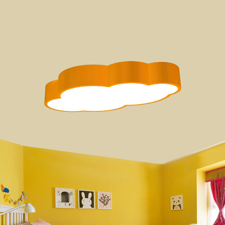 LED Wolken-Deckenleuchte für das Kinderzimmer – Verspieltes Design in Rot/Gelb/Blue