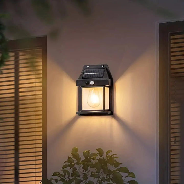 Solar-Wandlampe für den Außenbereich – Mit Bewegungsmelder & Dämmerungsautomatik