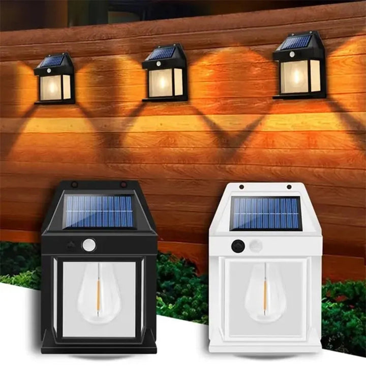 Solar-Wandlampe für den Außenbereich – Mit Bewegungsmelder & Dämmerungsautomatik