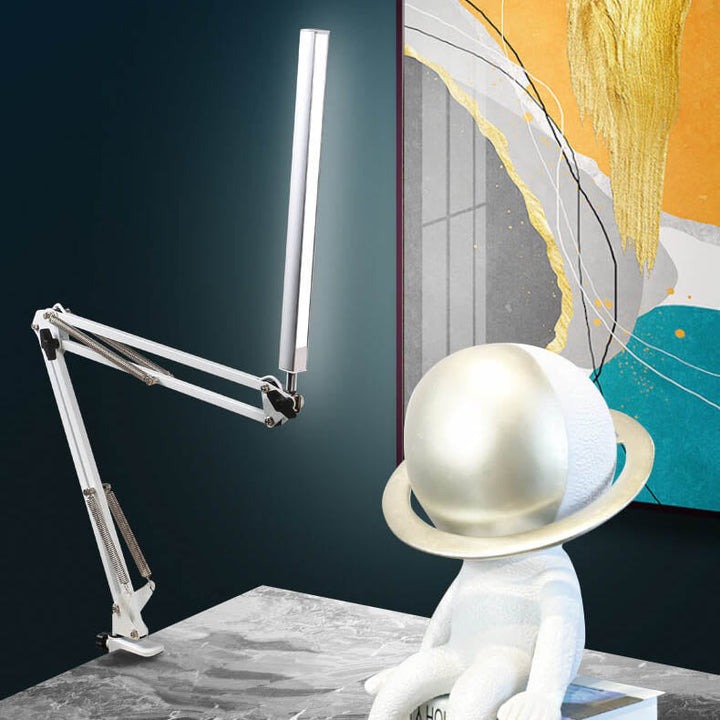 LED faltbare lange Arm Clip Augenschutz USB Lese Tischlampe
