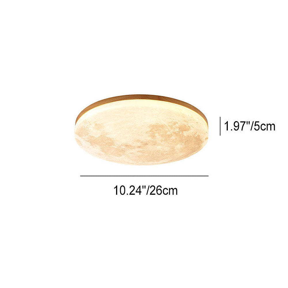 LunaGlow - Mondlampe Deckenlampe mit sanfter LED-Beleuchtung