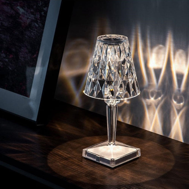 Kristall Tischlampe mit Touch-Steuerung - LumeCrystal