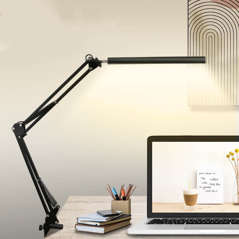 LED faltbare lange Arm Clip Augenschutz USB Lese Tischlampe